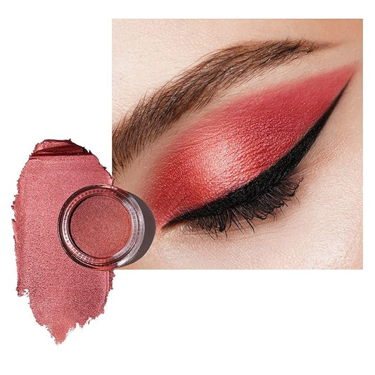 Oulac Cream Eyeshadow-Sombra de Ojos Highly Pigmented Natural Eyeshadow Waterproof&Long Lasting with Moisturizing Formula, Shimmer Glitter Eye Makeup Large Capacity. 6g.(21)-VivaGrace Women
