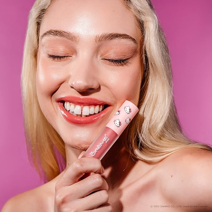 The Crème Shop x Hello Kitty Kawaii Kiss Moisturizing Lip Oil - Strawberry Flavored-VivaGrace Women