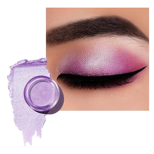 Oulac Cream Eyeshadow also for Highlighter Large Capacity Highly Pigmented Eye Shadow Waterproof &Long Lasting with Moisturizing Formula 04-VivaGrace Women