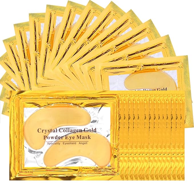 30 PCS Under Eye Collagen Patches,Crystal Pink Collagen Lip Masks,Gold Moisturizing Under Eye Mask,moisturizing skin, anti-chapping and anti-aging.…-VivaGrace Women