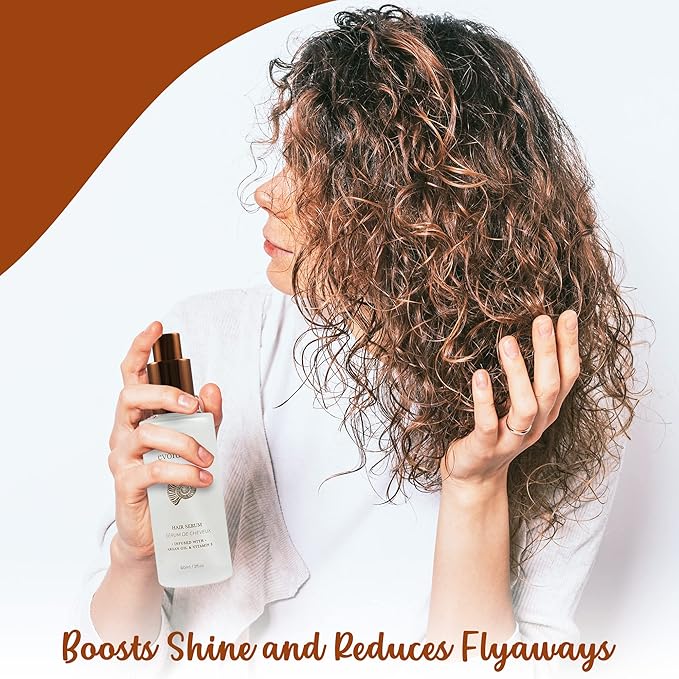 HerStyler Evolution Argan Oil Serum - Vitamin E Nourishing Treatment to Soften Dry Hair, For Hair Straightening With Aloe Vera (2 Pack)-VivaGrace Women