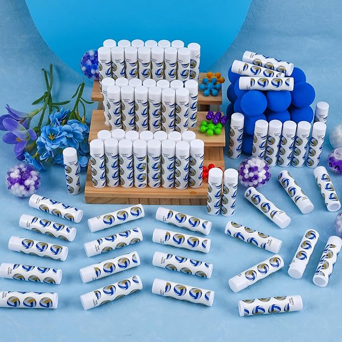 DMSKY 60 Pcs Volleyball Lip Balm Bulk, Volleyball Party Favors for Team Volleyball Gifts for Players Teen Girls Boys Sports Party Supplies-VivaGrace Women
