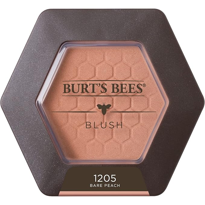Burt’s Bees 100% Natural Blush with Vitamin E, Bare Peach - 0.19 Ounce-VivaGrace Women