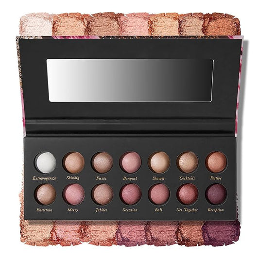 LAURA GELLER NEW YORK The Delectables Pink Prosecco Baked Eyeshadow Palette | 14 Pigmented Eyeshadows Blendable-VivaGrace Women
