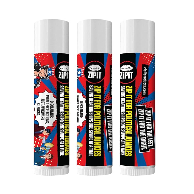 Zip It For Political Junkies Lip Balm - Saving Relationships One Swipe At A Time-VivaGrace Women