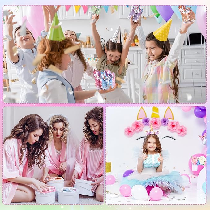 24 Sets Unicorn Party Favors Lip Balms Bulk for Kids Birthday Party Moisturizing Lip Balm for Unicorn Themed Celebration Gifts Lip Care Products for Classroom Rewards Favor Party Supplies-VivaGrace Women