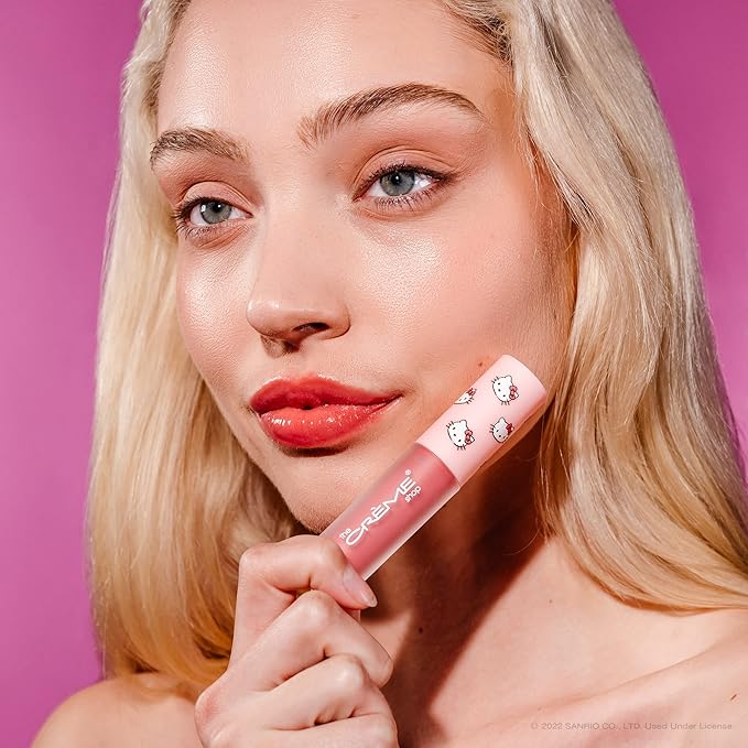 The Crème Shop x Hello Kitty Kawaii Kiss Moisturizing Lip Oil - Strawberry Flavored-VivaGrace Women