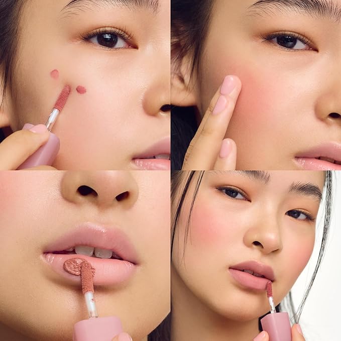 COLORGRAM NUDE BLUR TINT 04 CORAL LIT | Soft Velvet Matte Lip Stain & Cheek Tint | Lightweight Blurring Tint for a Smooth & Airbrushed Finish | 24H Hydration, Long-Lasting & Non-Sticky Formula-VivaGrace Women