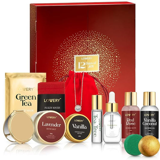 Birthday Gifts for Her, 12 Day Beauty Surprises, Wedding Gifts for Adults, Birthday Gifts for Women & Men, Anniversary Ideas, Beauty & Spa - Bath & Body Care Gift Set-VivaGrace Women