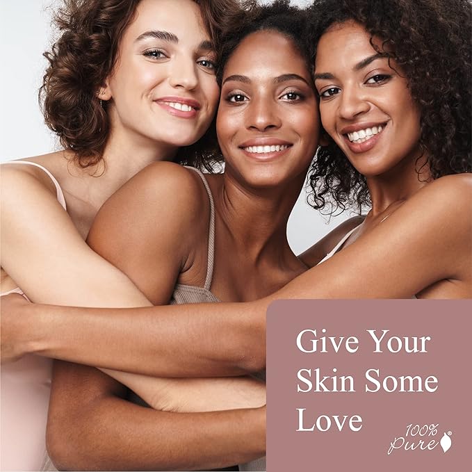 100% PURE Healthy Foundation Full Face Coverage Makeup, Liquid Matte Finish with Anti-Aging Benefits - Vegan Gorgeous Fruit Pigmented Sand Color (Light Medium with Neutral Undertone) - 1 Fl Oz-VivaGrace Women