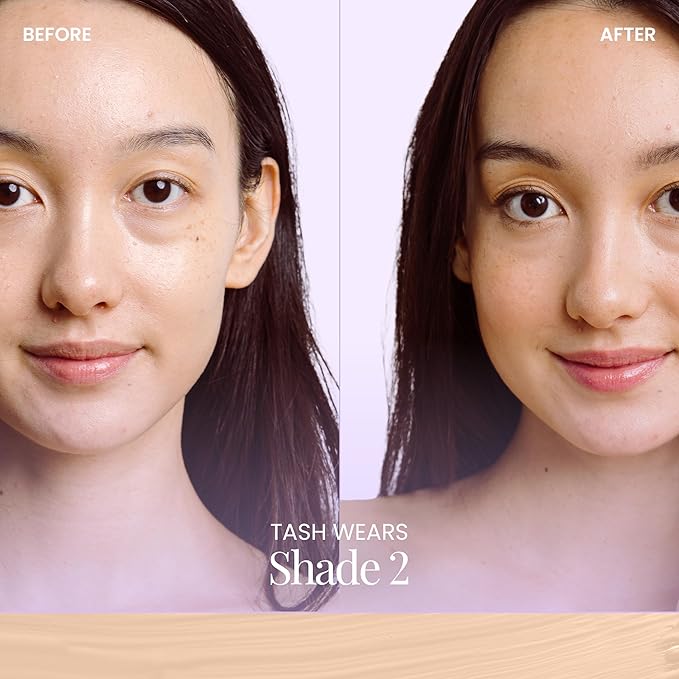 Naked Sundays BeautyScreen™ SPF 50 Mineral Peptide Foundation Tint – 2-in-1 Skin Tint & Mineral Sunscreen | Radiant, Buildable Coverage, Acne-Safe, Infused with Peptides (2 Fair Sand, 1.01 oz)-VivaGrace Women