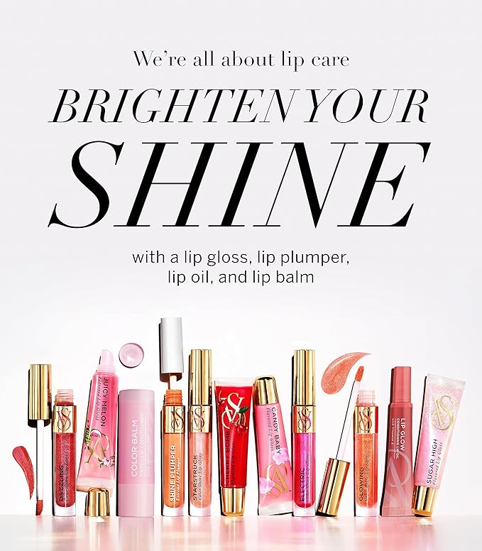 Victoria's Secret Shine Plumper Extreme Lip Plumper in Crystal Clear, Plumping Lip Gloss for Women with Marine Collagen Microspheres, Lip Treatment-VivaGrace Women