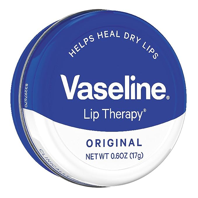Vaseline Lip Therapy Lip Balm Tin, Original, 0.6 oz-VivaGrace Women