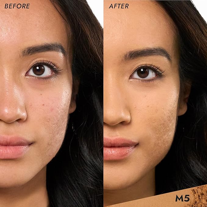 COVER FX Pressed Mineral Foundation - Shade M5 - Weightless Powder Foundation - Buildable Light to Full Coverage - Matte Finish - All Skin Types-VivaGrace Women