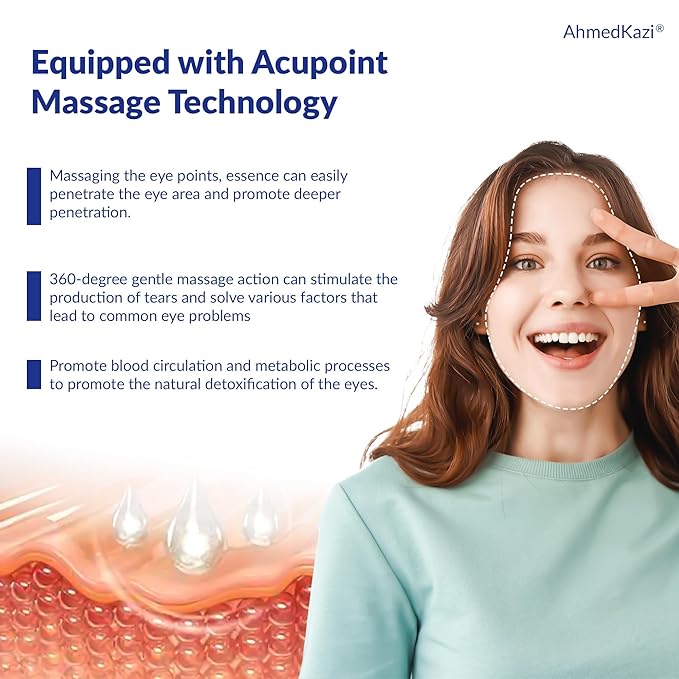 5% Caffeine Eye Serum and Under Eye Roller Cream with 360° Massage Ball for Dark Circles and Puffiness | Under Eye Bags Reduce Wrinkles & Fine Lines | Suitable for All Skin Types | Aloe Scented-VivaGrace Women