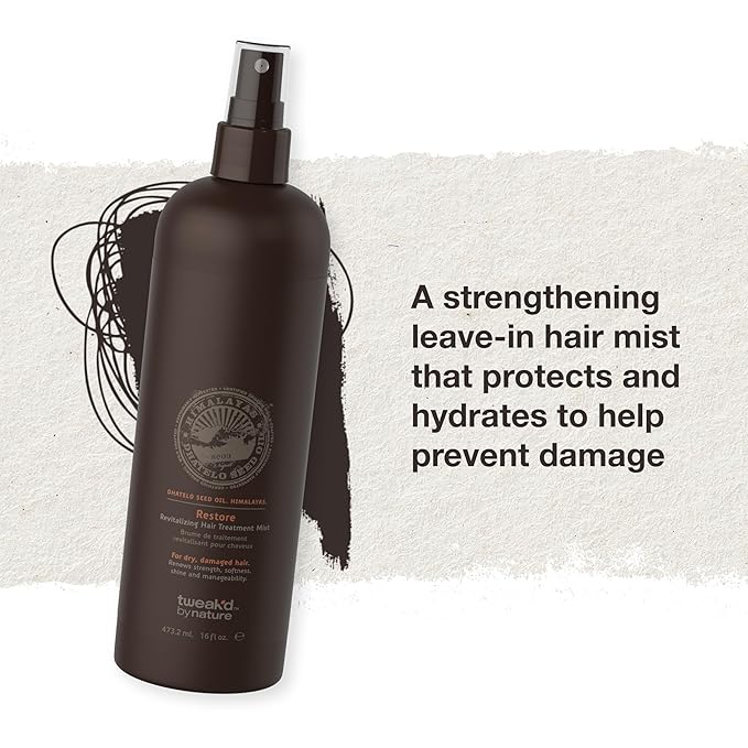 Tweak’d by Nature - Restore Revitalizing Hair Treatment Mist, Strengthens and Protects Hair for Soft Feel and Healthy Shine, Cruelty Free (16 ounces)-VivaGrace Women