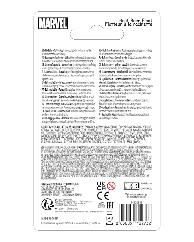 Lip Smacker Marvel, Guardians of the Galaxy, keychain, lip balm for kids - Groot (keychain)-VivaGrace Women