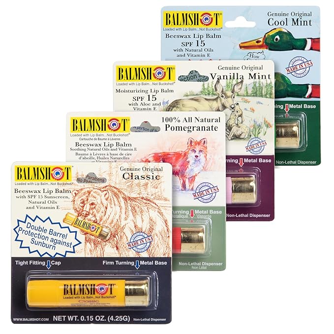 BALMSHOT Lip Balm 4 Pack-VivaGrace Women