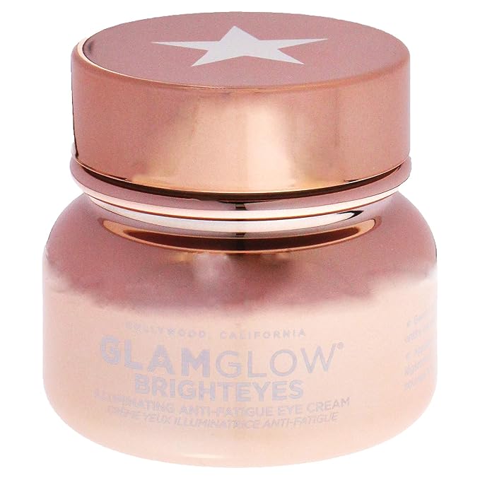 Glamglow Brighteyes Illuminating Anti-Fatigue Eye Cream Formulated with Caffeine, Hyaluronic Acid And Peptides, Brightens Dark Circles And Reduce Fine Lines & Wrinkles, 0.5 Oz-VivaGrace Women