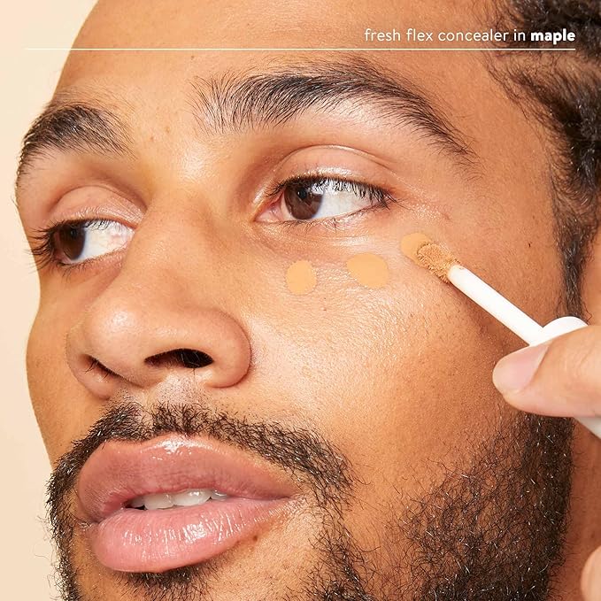 Honest Beauty Fresh Flex Concealer with Niacinamide + Vitamin E + Hyaluronic Acid | Vegan + Cruelty free | Maple, 0.17 fl oz-VivaGrace Women