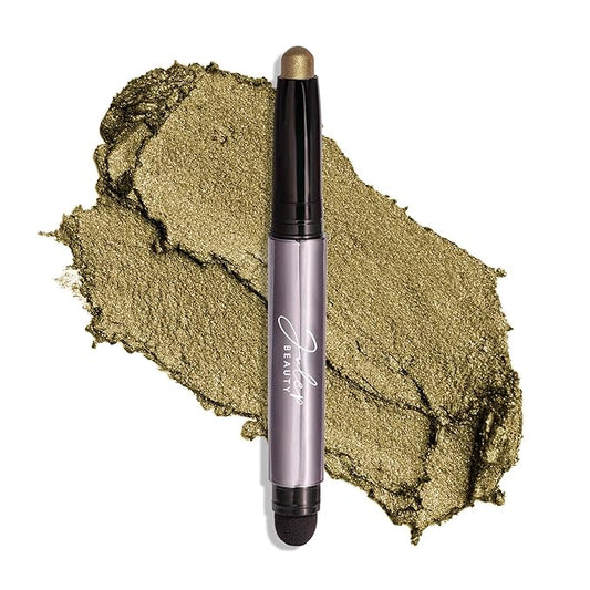 Julep Eyeshadow 101 Cream-to-Powder Waterproof Shadow Stick – Khaki Green Shimmer – Long-Lasting, Crease-Proof, Taupe Green Shimmer Cream Eyeshadow with Built-in Smudger-VivaGrace Women