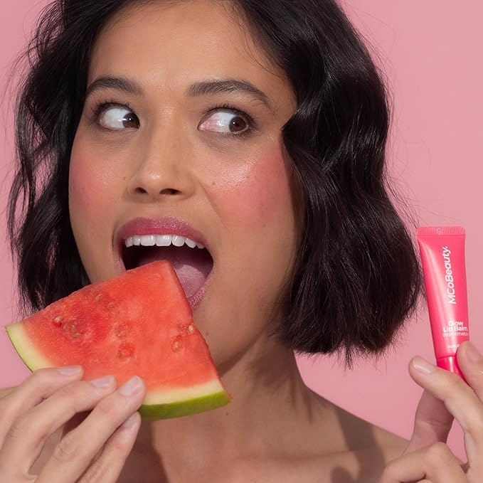 MCoBeauty Glow Lip Balm, Watermelon, Nourishing Tint for Luscious Lips, Vegan, Cruelty Free Cosmetics-VivaGrace Women
