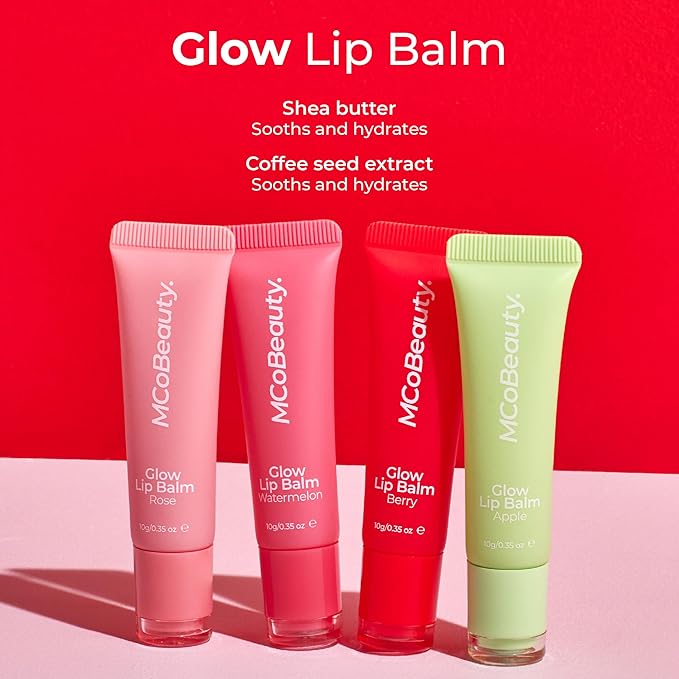MCoBeauty Glow Lip Balm, Watermelon, Nourishing Tint for Luscious Lips, Vegan, Cruelty Free Cosmetics-VivaGrace Women