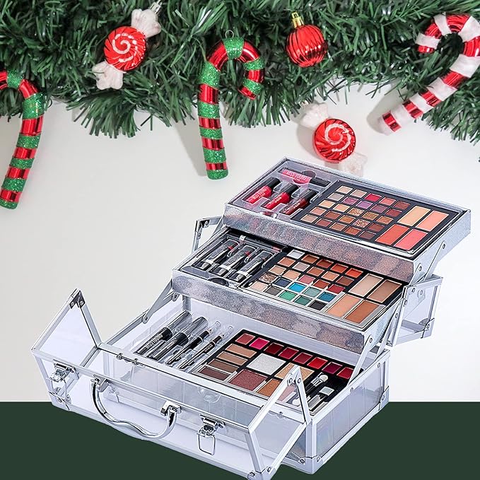 74 Colors Makeup Kit All-in-one Makeup Set, Cosmetic-Gift for Women -Include Makeup Brush Set, Eyeshadow Palette, Brow Powder, Eyebrow Pencil, Lip brush -(Multicolor 102)-VivaGrace Women