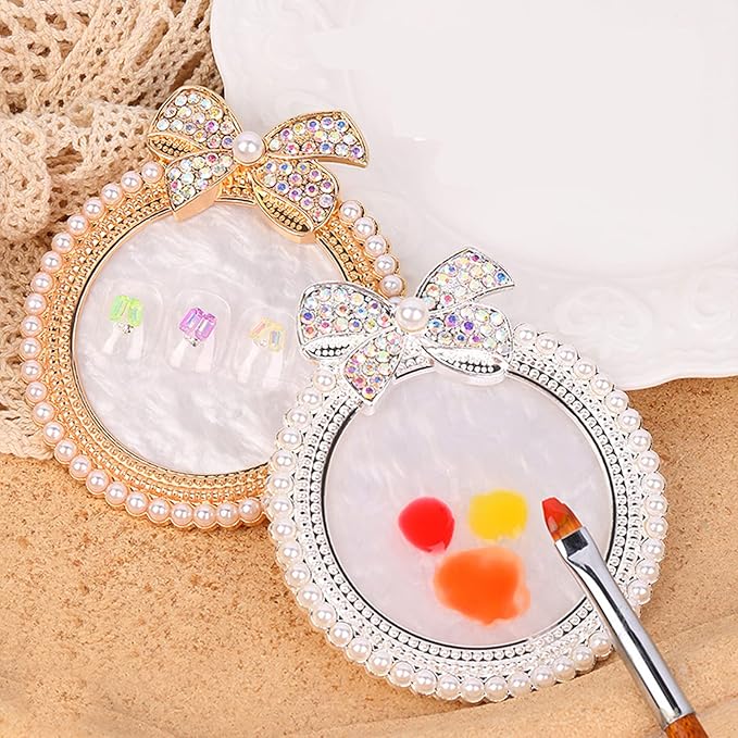 Nail Palette Knot Nail Polish Palette Nail Tray for Nail Art Nail Polish Mixing Palette Nail Art Display Board-VivaGrace Women