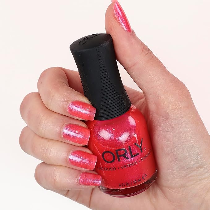 Orly Neon Nail Polish Colors for Summer | Bright Colors and Confetti Toppers for Summer Neon Nails | 0.6fl oz (Coral Crush, 0.6 fl oz)