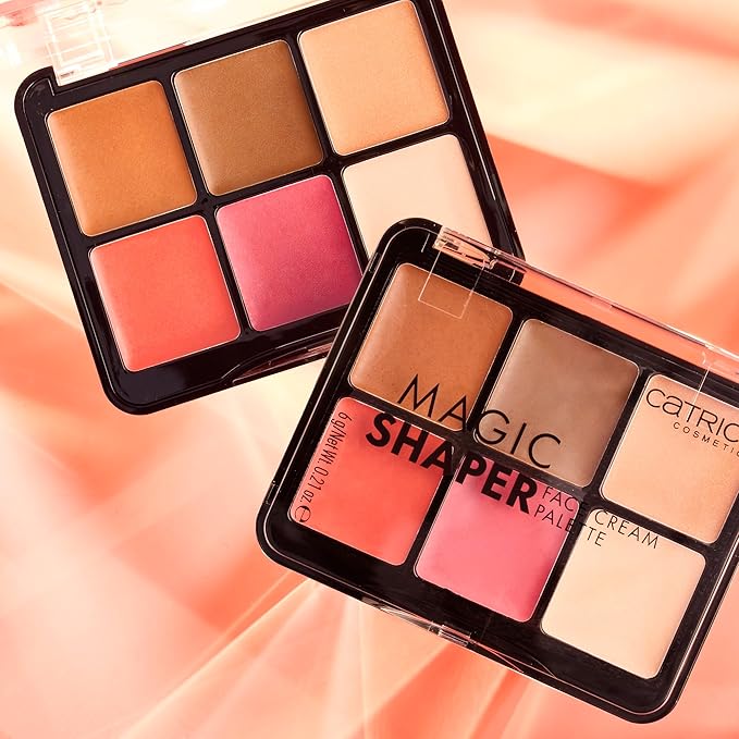 Catrice | Magic Shaper Face Cream Palette | Blush, Bronzer, & Highlighter | Longwearing, Blendable, & Buildable | Vegan & Cruelty Free-VivaGrace Women