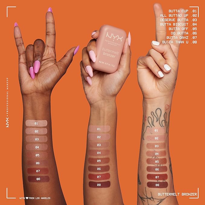 NYX PROFESSIONAL MAKEUP Matte Buttermelt Bronzer, Longwear Face Makeup with Up to 12 Hours of Wear, Vegan Formula - Butta Dayz-VivaGrace Women