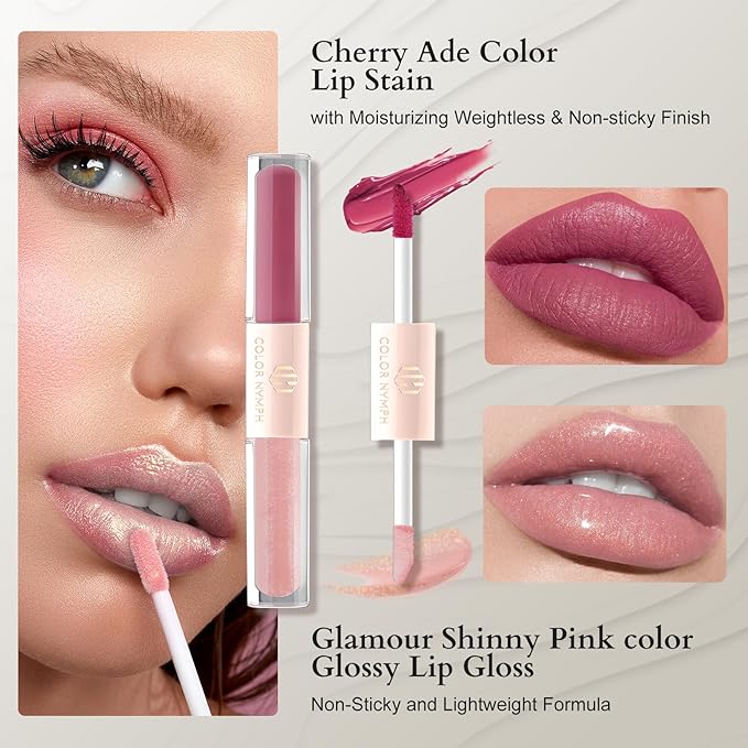 Color Nymph Girls Makeup Kit for Teens Girls with Cosmetic Bag, Full Face Makeup Kit For Women included 9 Color Eyeshadow Palette Concealer Liquid Blush Eyeliner Lipgloss-VivaGrace Women