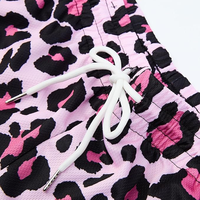 Fashion Funny Animal Printing Swim Trunks 5 inch Inseam Quick Dry Active Board Shorts for Men-VivaGrace Women