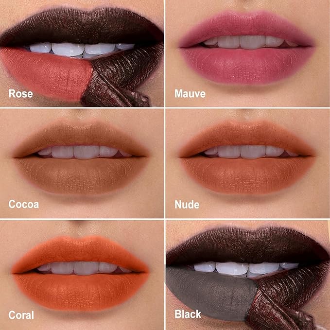 OETUIOW Lip Stain Peel Off, Lip Liner Moisturizing Long-Lasting & Waterproof, Transfer Proof & Plumping, Non-Stick Cup, Coral Color-VivaGrace Women