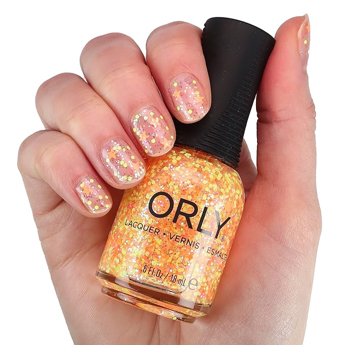 Orly Neon Nail Polish Colors for Summer | Bright Shades and a Confetti Topper for Summer Neon Nails | 0.6fl oz (Hi, Bye, 0.6 fl oz)