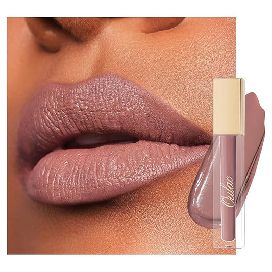 Oulac Matte Liquid Nude Lipstick for Women, Long Lasting Lipstick Waterproof Lip Stain, No Transfer, Creamy High Pigmented Formula with Rose Oil, Vegan & Cruelty-Free M28-VivaGrace Women