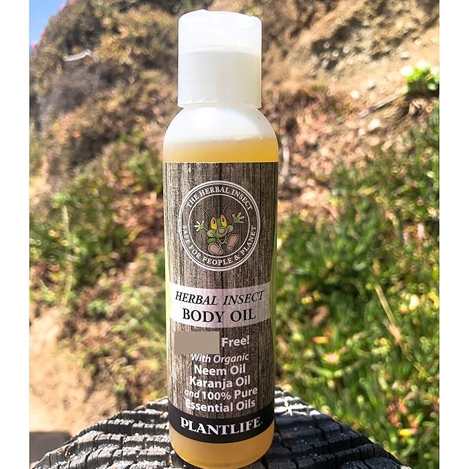 Plantlife Herbal Body Oil with Neem - Natural Aromatherapy - 4 oz-VivaGrace Women