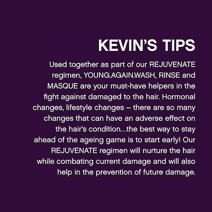 KEVIN.MURPHY YOUNG.AGAIN.MASQUE - Hair Masque for Damaged Hair - For Dry, Damaged, Brittle Hair - Deep Conditioning Masque - With Immortelle & Baobab Seed Oil - 1 L / 33.8 fl oz-VivaGrace Women