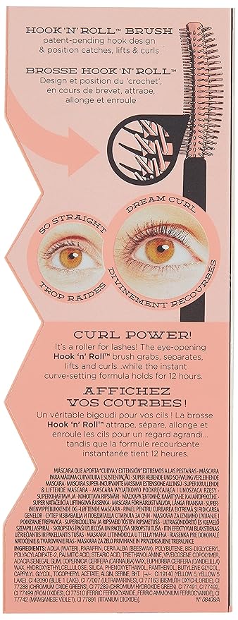 Benefit Cosmetics Roller Lash Super Curling & Lifting Mascara in Black 0.3 oz (Pack of 4)