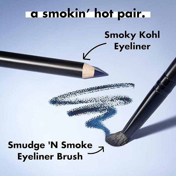 e.l.f. Smudge 'N Smoke Eyeliner Brush, Multi-Use Eyeshadow & Eyeliner Brush For Creating A Perfect Smoky Eye, Vegan & Cruelty-Free-VivaGrace Women