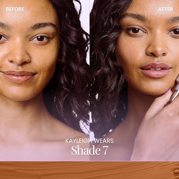 Naked Sundays BeautyScreen™ SPF 50 Mineral Peptide Foundation Tint – 2-in-1 Skin Tint & Mineral Sunscreen | Radiant, Buildable Coverage, Acne-Safe, Infused with Peptides (7 Tan Toffee, 1.01 oz)-VivaGrace Women