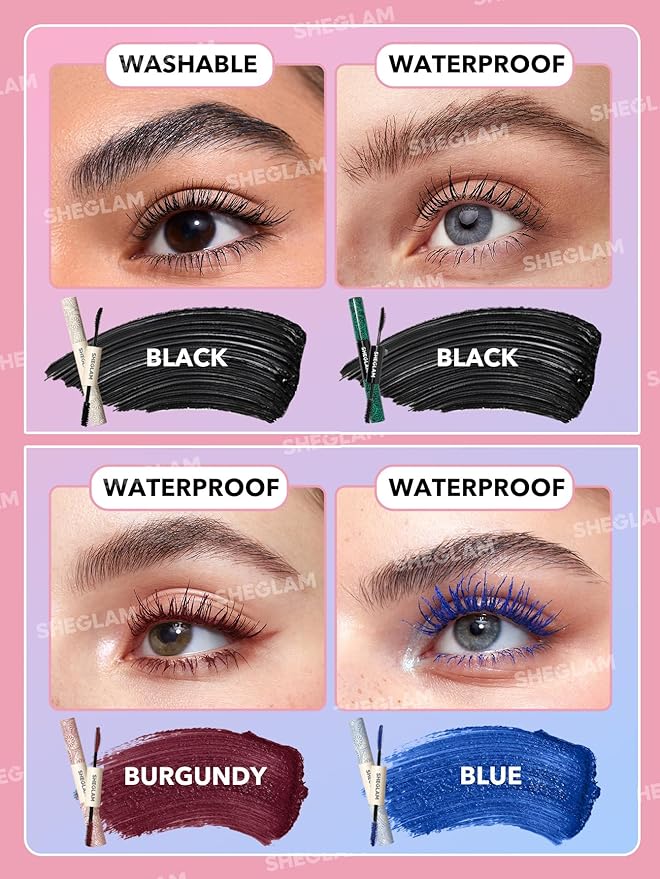 SHEGLAM All-In-One Volume & Length Mascara-Waterproof-Blue
