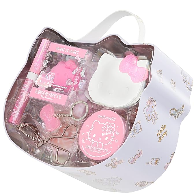wet n wild Hello Kitty PR Box, Makeup Set with Versatile Unique looks, 2-Layered Keepsake Box, Buildable & Blendable Formulas, Cruelty-Free & Vegan-VivaGrace Women