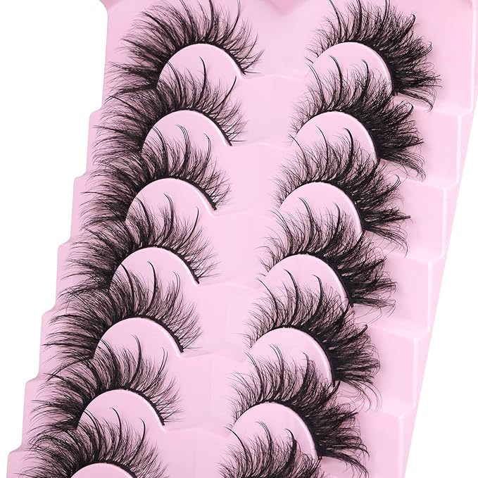 Fox Eye Lashes Wispy Faux Mink Lashes Volume Fairy Cat Eye Lashes That Look Like Extensions Spiky Fake Eyelashes Natural Look-VivaGrace Women