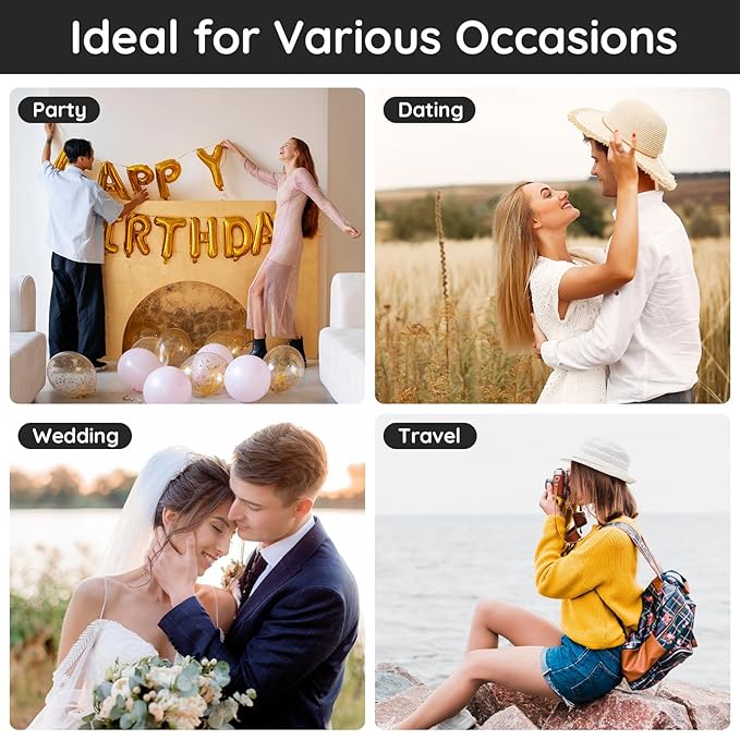 Segbeauty Travel Perfume Bottle Refillable, 10 Packs Atomizer Sprayer for Perfume, 10ML Empty Glass Perfume Bottle Portable Travel Size Spray Bottles Accessories for Dispensing Perfume Toiletries-VivaGrace Women