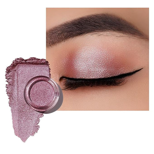 Oulac Cream Eyeshadow also for Highlighter Large Capacity Highly Pigmented Eye Shadow Waterproof &Long Lasting with Moisturizing Formula 12-VivaGrace Women