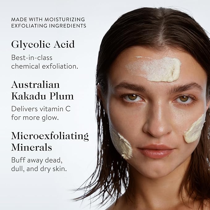 goop Beauty Microderm Exfoliator | Microdermabrasion Scrub to Smooth Textured Skin | Physical & Chemical Exfoliant | Micro-Exfoliating Minerals & Glycolic Acid | 1.7 fl oz-VivaGrace Women