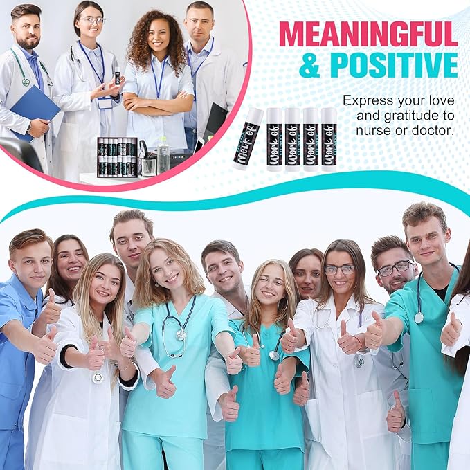 24 Pcs Nurse Appreciation Gifts Bulk Lip Balm Bulk for Women Nurses Thank You Gifts Honey Flavor Lip Balm Nursing Doctor Gifts for Nurse Week Graduation-VivaGrace Women