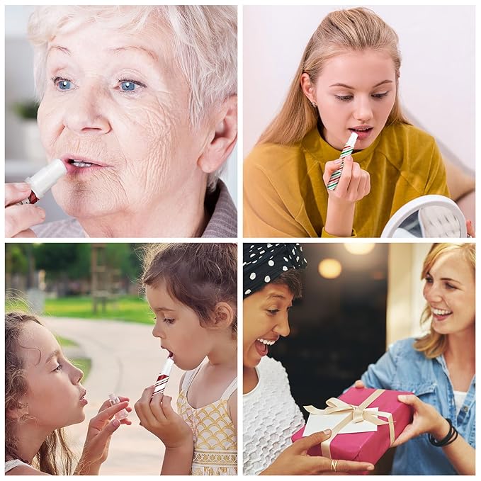 24 Pcs Bible verse Lip Balm Moisturizing 0.07 oz Lip Care Product Bulk Christian Gift with Inspirational Scripture for Women Faith Religious Happy Moment Praise Friend Teacher Worker Employee-VivaGrace Women